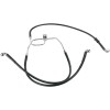 Linie de frână față din oțel inoxidabil cu acoperire din vinil negru DRAG SPECIALTIES 660325BLK
