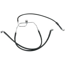 Linie de frână față din oțel inoxidabil cu acoperire din vinil negru DRAG SPECIALTIES 660325BLK Linie de frână față din oțel inoxidabil cu acoperire din vinil negru DRAG SPECIALTIES 660325BLK