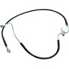 Linie de frână spate cu acoperire din vinil negru din oțel inoxidabil DRAG SPECIALTIES 680225-BLK