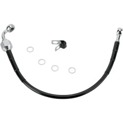 Linie de frână spate acoperire vinil negru oțel inoxidabil DRAG SPECIALTIES 640111-BLK Linie de frână spate acoperire vinil negru oțel inoxidabil DRAG SPECIALTIES 640111-BLK