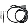 Linie de frână spate cu acoperire din vinil negru oțel inoxidabil DRAG SPECIALTIES 640221-BLK