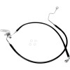 Linie de frână spate cu înveliș din vinil negru din oțel inoxidabil DRAG SPECIALTIES 640223-BLK