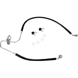 Linie de frână spate negru acoperire vinil oțel inoxidabil DRAG SPECIALTIES 640229-BLK Linie de frână spate negru acoperire vinil oțel inoxidabil DRAG SPECIALTIES 640229-BLK