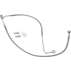 Furtun de frână din oțel inoxidabil cu acoperire transparentă față/inferior lungime OEM DRAG SPECIALTIES 691300 Furtun de frână din oțel inoxidabil cu acoperire transparentă față/inferior lungime OEM DRAG SPECIALTIES 691300