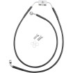 Furtun de frână din oțel inoxidabil cu acoperire neagră față/superior/inferior extins +6 Furtun de frână din oțel inoxidabil cu acoperire neagră față/superior/inferior extins +6