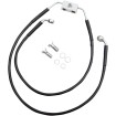 Furtun de frână din oțel inoxidabil cu acoperire neagră față/superior/inferior extins +10 Furtun de frână din oțel inoxidabil cu acoperire neagră față/superior/inferior extins +10