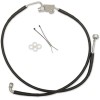 Furtun de frână din oțel inoxidabil cu acoperire neagră lungime OEM spate DRAG SPECIALTIES 640240B