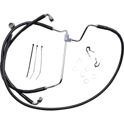 Set linie de frână față cu lungime extinsă din vinil negru/inox DRAG SPECIALTIES 614085-4BLK Set linie de frână față cu lungime extinsă din vinil negru/inox DRAG SPECIALTIES 614085-4BLK