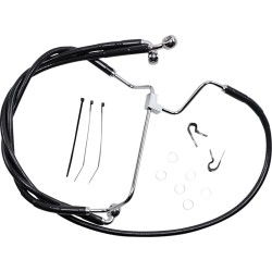 Set linie frână față cu lungime extinsă din vinil negru/oțel inoxidabil DRAG SPECIALTIES 614085-6BLK Set linie frână față cu lungime extinsă din vinil negru/oțel inoxidabil DRAG SPECIALTIES 614085-6BLK