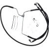 Set linie frână față cu lungime extinsă din vinil negru/oțel inoxidabil DRAG SPECIALTIES 614085-8BLK