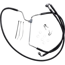 Set linie frână față cu lungime extinsă din vinil negru/oțel inoxidabil DRAG SPECIALTIES 614085-8BLK Set linie frână față cu lungime extinsă din vinil negru/oțel inoxidabil DRAG SPECIALTIES 614085-8BLK
