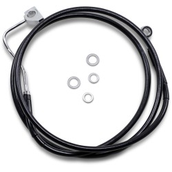 Set pentru linia de frână față cu lungime extinsă din vinil negru/otel inoxidabil DRAG SPECIALTIES 614220-2BLK Set pentru linia de frână față cu lungime extinsă din vinil negru/otel inoxidabil DRAG SPECIALTIES 614220-2BLK