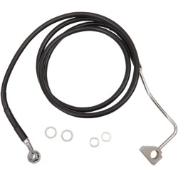Set linie frână față cu lungime extinsă din vinil negru/oțel inoxidabil DRAG SPECIALTIES 614220-4BLK Set linie frână față cu lungime extinsă din vinil negru/oțel inoxidabil DRAG SPECIALTIES 614220-4BLK