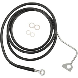 Set pentru linia de frână față cu lungime extinsă din vinil negru/oțel inoxidabil DRAG SPECIALTIES 614220-8BLK Set pentru linia de frână față cu lungime extinsă din vinil negru/oțel inoxidabil DRAG SPECIALTIES 614220-8BLK