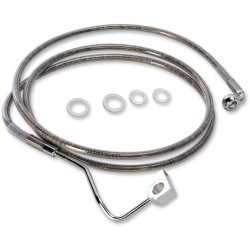 Set linie frână spate prelungită lungime superioară față oțel inoxidabil + 4 Set linie frână spate prelungită lungime superioară față oțel inoxidabil + 4