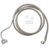 Set furtun de frână prelungit superior față din oțel inoxidabil + 8