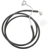 Set linie frână spate lungime standard vinil negru oțel inoxidabil DRAG SPECIALTIES 615220-BLK