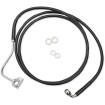Set furtun de frână prelungit față superior vinil negru/oțel inoxidabil + 8 Set furtun de frână prelungit față superior vinil negru/oțel inoxidabil + 8