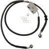 Linie de frână față XL BK +8 DRAG SPECIALTIES 614750-8BLK