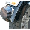 Indicator spate cu LED cu profil redus și capac fumuriu, cu lumină superioară pentru numărul de înmatriculare DRAG SPECIALTIES L24-0436CMLED