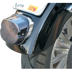 Indicator spate cu LED cu profil redus și capac fumuriu, cu lumină superioară pentru numărul de înmatriculare DRAG SPECIALTIES L24-0436CMLED Indicator spate cu LED cu profil redus și capac fumuriu, cu lumină superioară pentru numărul de înmatriculare DRAG SPECIALTIES L24-0436CMLED
