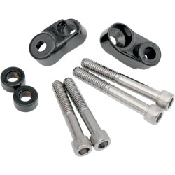 Suporturi scurte pentru semnalizatoare pentru furci de 39MM/49MM negre DRAG SPECIALTIES 20-0367GBDS Suporturi scurte pentru semnalizatoare pentru furci de 39MM/49MM negre DRAG SPECIALTIES 20-0367GBDS