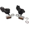 Lumini de semnalizare pentru ghidon crom/chihlimbar LED DRAG SPECIALTIES L22-0229CAENU