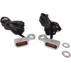 Lumini de semnalizare pentru ghidon crom/chihlimbar LED DRAG SPECIALTIES L22-0229CAENU Lumini de semnalizare pentru ghidon crom/chihlimbar LED DRAG SPECIALTIES L22-0229CAENU