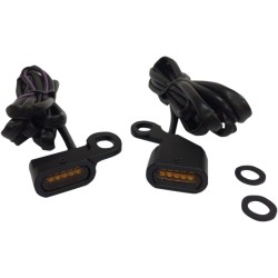 Lumini de semnalizare pentru ghidon negre/chihlimbar LED DRAG SPECIALTIES L22-0230MBAENU Lumini de semnalizare pentru ghidon negre/chihlimbar LED DRAG SPECIALTIES L22-0230MBAENU