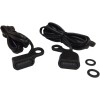 Lumini de semnalizare pentru ghidon negre/fumurii LED DRAG SPECIALTIES L22-0230MBMENU