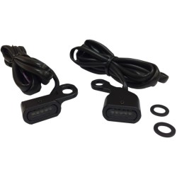 Lumini de semnalizare pentru ghidon negre/fumurii LED DRAG SPECIALTIES L22-0230MBMENU Lumini de semnalizare pentru ghidon negre/fumurii LED DRAG SPECIALTIES L22-0230MBMENU