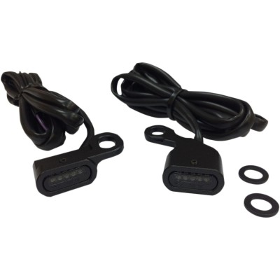 Lumini de semnalizare pentru ghidon negre/fumurii LED DRAG SPECIALTIES L22-0230MBMENU Lumini de semnalizare pentru ghidon negre/fumurii LED DRAG SPECIALTIES L22-0230MBMENU