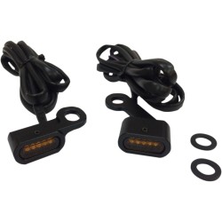 Lumini de semnalizare pentru ghidon negre/chihlimbar LED DRAG SPECIALTIES L22-0231MBAENU Lumini de semnalizare pentru ghidon negre/chihlimbar LED DRAG SPECIALTIES L22-0231MBAENU