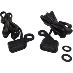 Lumini de semnalizare pentru ghidon negre/fumurii LED DRAG SPECIALTIES L22-0231MBMENU Lumini de semnalizare pentru ghidon negre/fumurii LED DRAG SPECIALTIES L22-0231MBMENU