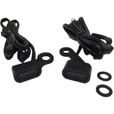 Lumini de semnalizare pentru ghidon negre/fumurii LED DRAG SPECIALTIES L22-0231MBMENU Lumini de semnalizare pentru ghidon negre/fumurii LED DRAG SPECIALTIES L22-0231MBMENU