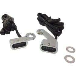 Lumini de semnalizare pentru ghidon crom/fumuriu LED DRAG SPECIALTIES L22-0232CMENU Lumini de semnalizare pentru ghidon crom/fumuriu LED DRAG SPECIALTIES L22-0232CMENU