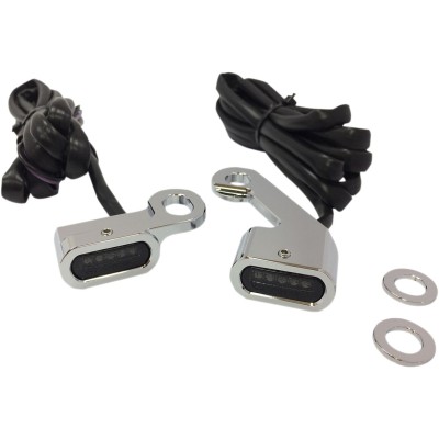Lumini de semnalizare pentru ghidon crom/fumuriu LED DRAG SPECIALTIES L22-0232CMENU Lumini de semnalizare pentru ghidon crom/fumuriu LED DRAG SPECIALTIES L22-0232CMENU