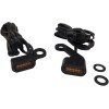 Lumini de semnalizare pentru ghidon negre/chihlimbar LED DRAG SPECIALTIES L22-0232MBAENU