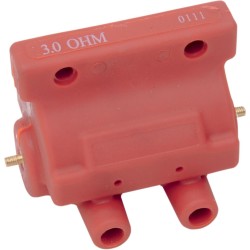 Bobină 12V dual-fire 3 ohm roșie DRAG SPECIALTIES 10-2025 Bobină 12V dual-fire 3 ohm roșie DRAG SPECIALTIES 10-2025