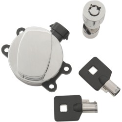 Cheie de contact laterală cromată cu blocare furcă DRAG SPECIALTIES E21-0214K