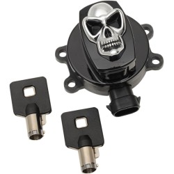 Cheie de contact craniu negru lucios DRAG SPECIALTIES E21-0214GBSKD Cheie de contact craniu negru lucios DRAG SPECIALTIES E21-0214GBSKD