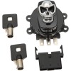 Cheie de contact craniu lucios negru DRAG SPECIALTIES 21-0209GBSKD