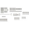 Kit cu șuruburi negre cromate cu cap SOCKET-HEAD și striații pentru motor DRAG SPECIALTIES MK699BK