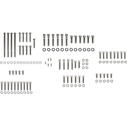 Kit cu șuruburi negre cromate cu cap SOCKET-HEAD și striații pentru motor DRAG SPECIALTIES MK699BK Kit cu șuruburi negre cromate cu cap SOCKET-HEAD și striații pentru motor DRAG SPECIALTIES MK699BK