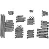 Set de șuruburi pentru motor cu cap cromat negru KNURLED DRAG SPECIALTIES MK700BK