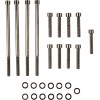 Set de șuruburi pentru capac principal cu cap cromat negru SMOOTH DRAG SPECIALTIES MK673SBK