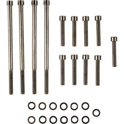 Set de șuruburi pentru capac principal cu cap cromat negru SMOOTH DRAG SPECIALTIES MK673SBK