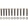 Set de șuruburi pentru capacul arborelui cu came cu cap cromat negru SMOOTH DRAG SPECIALTIES MK373SBK