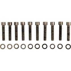 Set de șuruburi pentru capacul arborelui cu came cu cap cromat negru SMOOTH DRAG SPECIALTIES MK373SBK Set de șuruburi pentru capacul arborelui cu came cu cap cromat negru SMOOTH DRAG SPECIALTIES MK373SBK