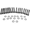 Set de șuruburi pentru capacul principal cu cap cromat negru KNURLED DRAG SPECIALTIES MK685BK